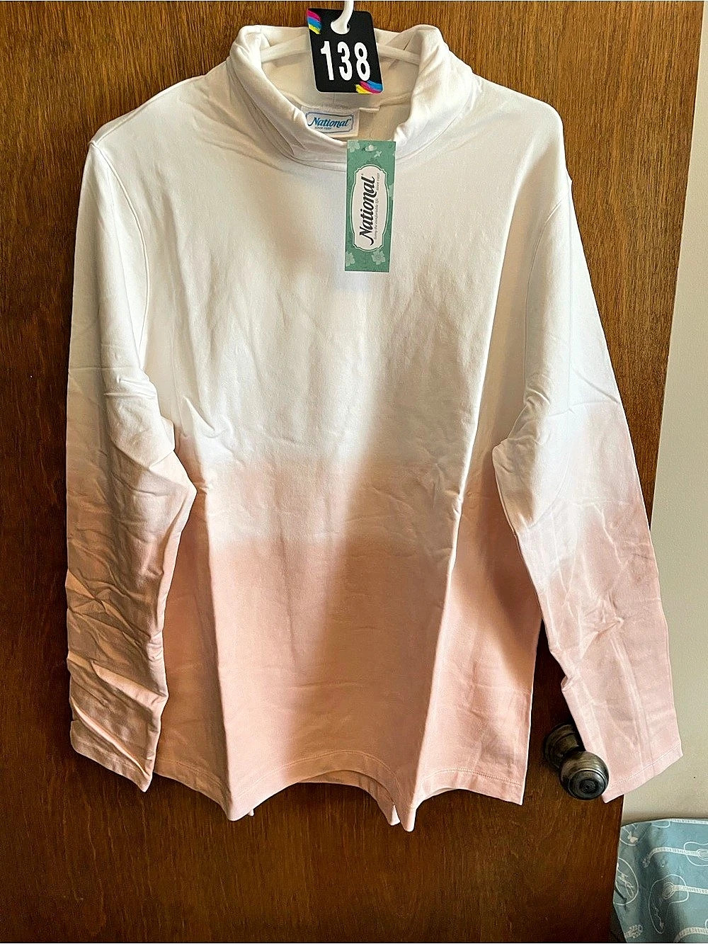National Long Sleeve Tunic in White Size XXL NWT